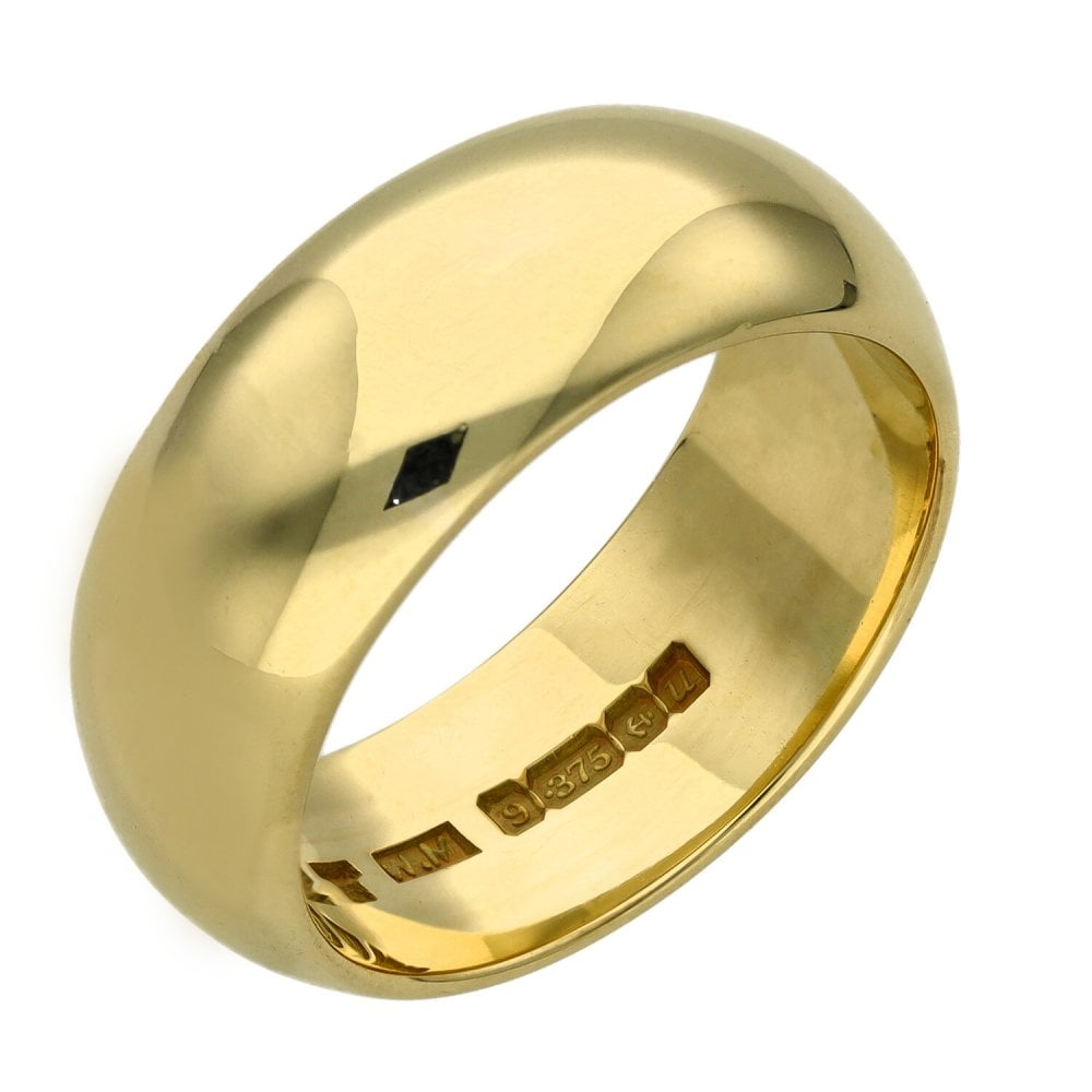9ct Yellow Gold 9mm Wedding Gold - Size T