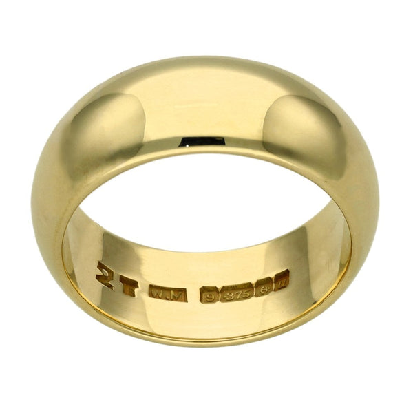 9ct Yellow Gold 9mm Wedding Gold - Size T