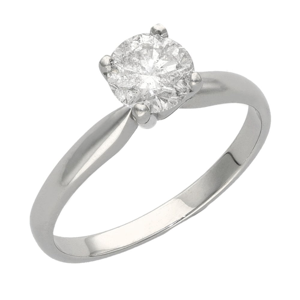 18ct White Gold Diamond Solitaire Engagement Ring - 1.00ct