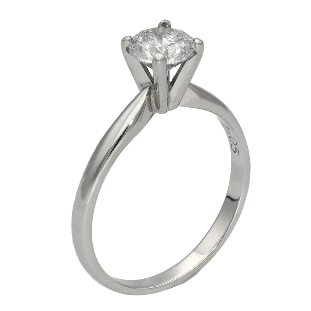 18ct White Gold Diamond Solitaire Engagement Ring - 1.00ct