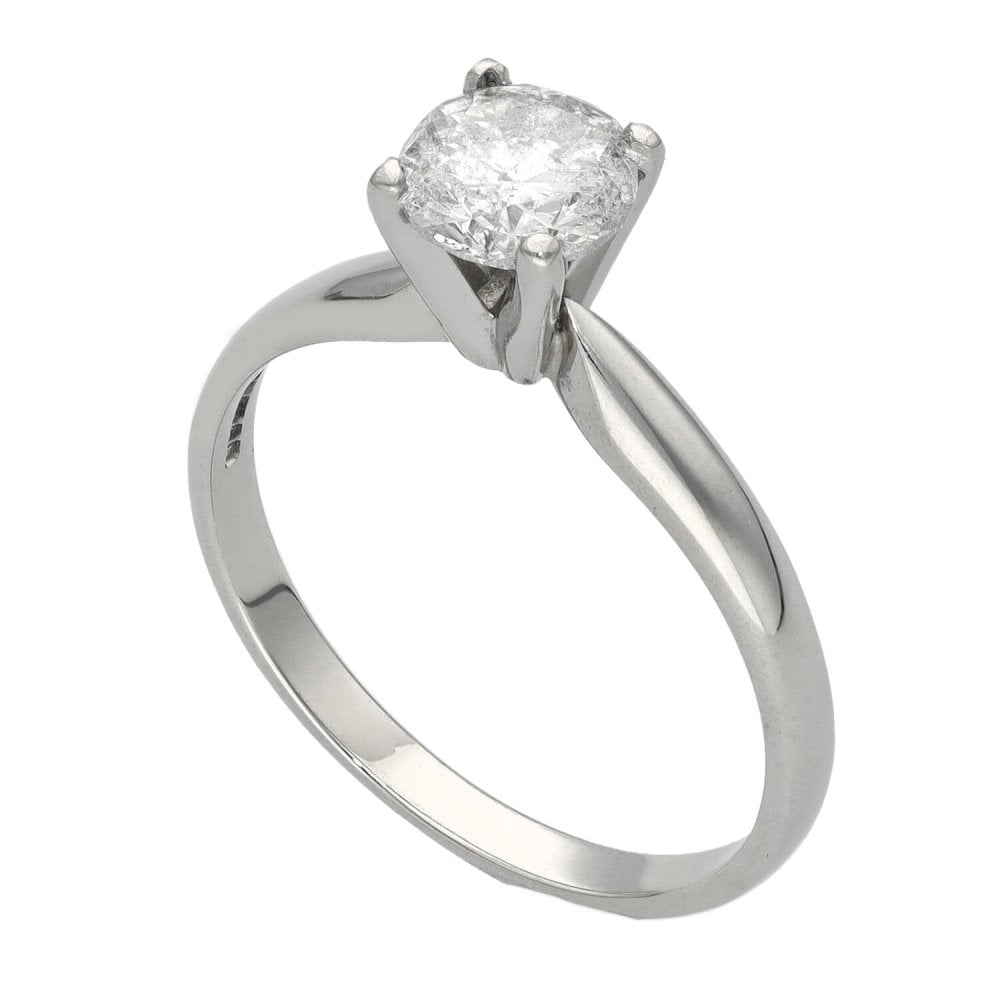 18ct White Gold Diamond Solitaire Engagement Ring - 1.00ct