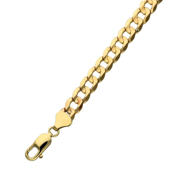 9ct Yellow Gold 8" Curb Bracelet - 13.7g