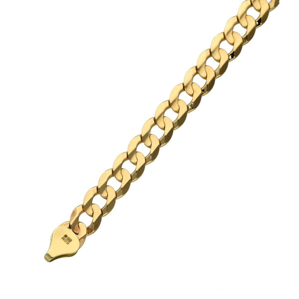 9ct Yellow Gold 8" Curb Bracelet - 13.7g