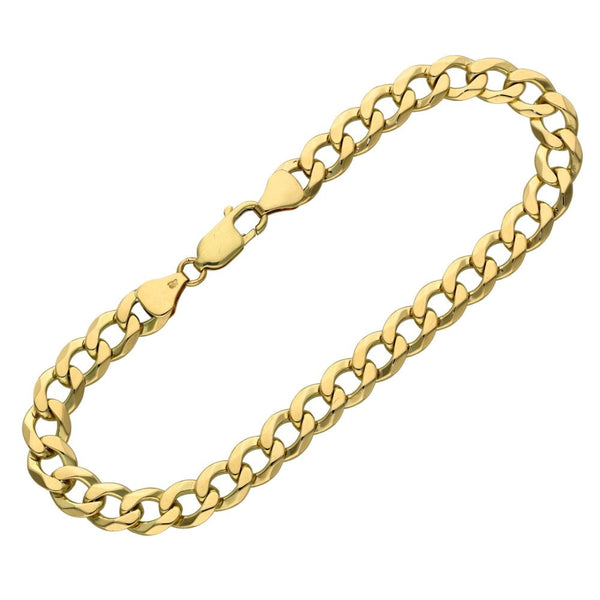 9ct Yellow Gold 8.5" Curb Bracelet - 15.0g