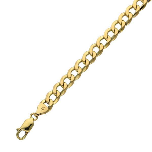 9ct Yellow Gold 8.5" Curb Bracelet - 15.0g