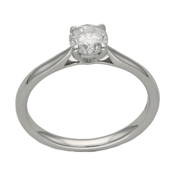 Ladies Platinum Diamond Solitaire Engagement Ring - 0.67ct