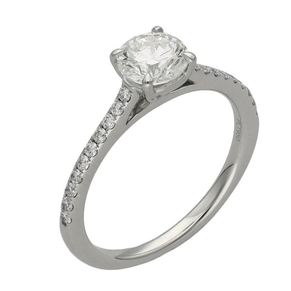 Ladies Platinum 1.10ct Certified Diamond Engagement Ring - J/VS1
