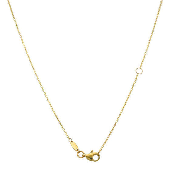 Ladies 9ct Yellow Gold Link & Trace Necklace - 18"