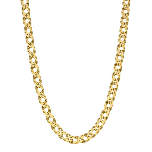 9ct Yellow Gold 18" Double Curb Chain -  11.3g