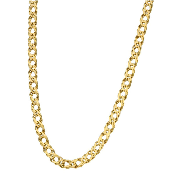 9ct Yellow Gold 18" Double Curb Chain -  11.3g