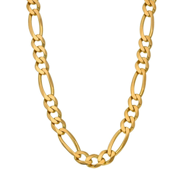 9ct Yellow Gold 20" Figaro Chain - 31.7g