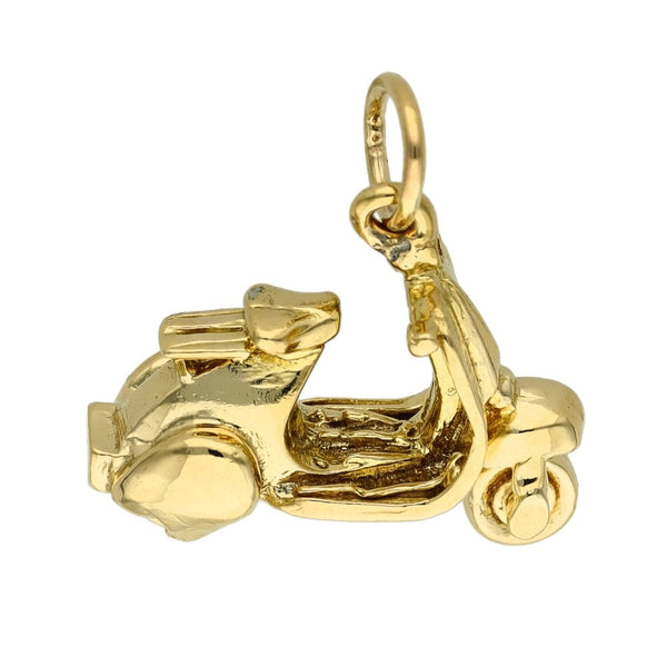9ct Yellow Gold Scooter Charm - 4.0g