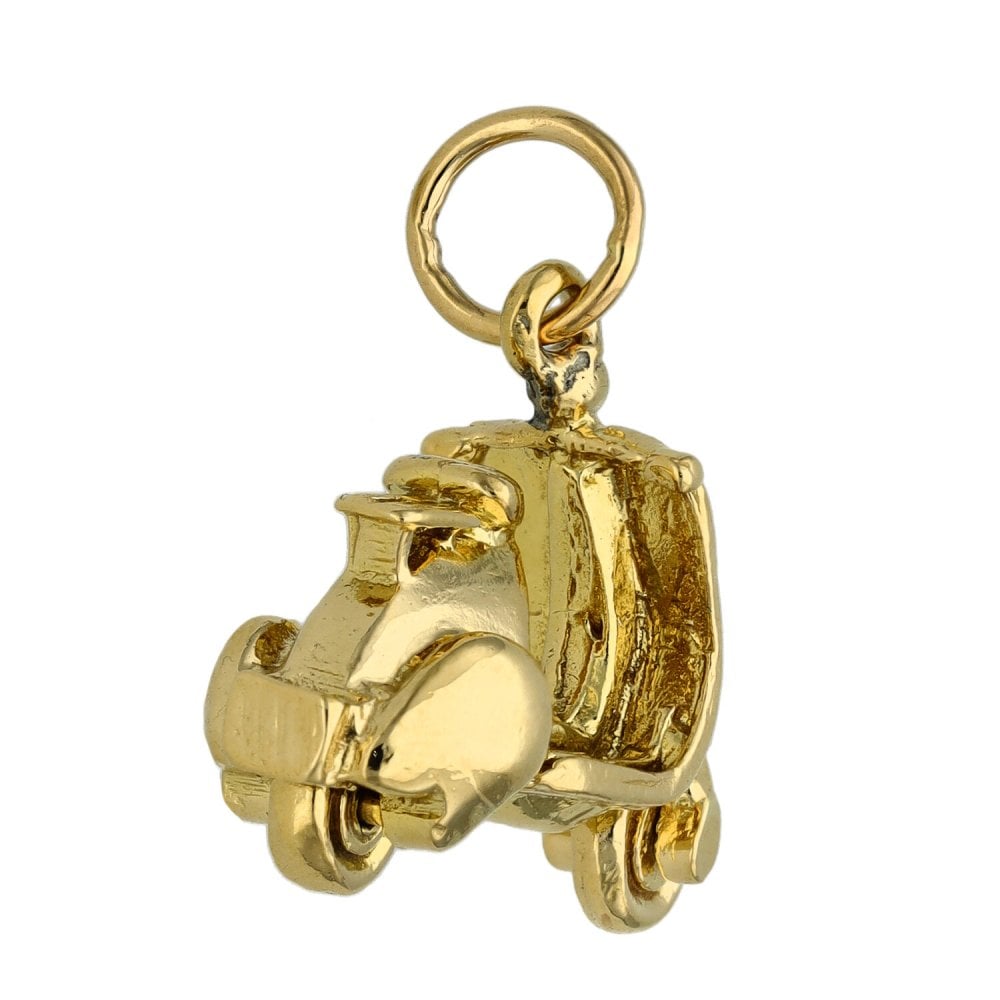 9ct Yellow Gold Scooter Charm - 4.0g