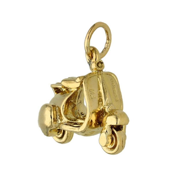 9ct Yellow Gold Scooter Charm - 4.0g
