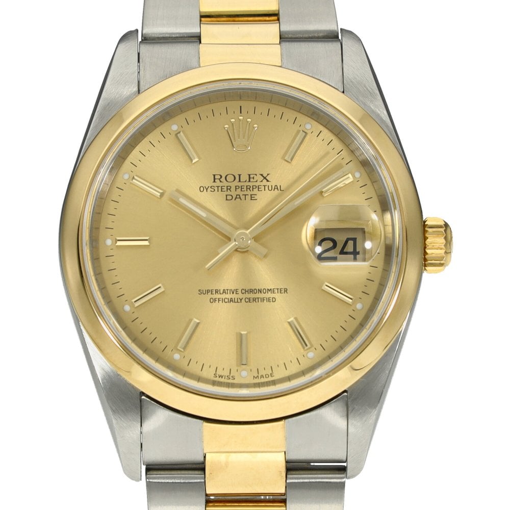 Date 15203 - Mens Watch - Gold Dial - 34mm - 2003