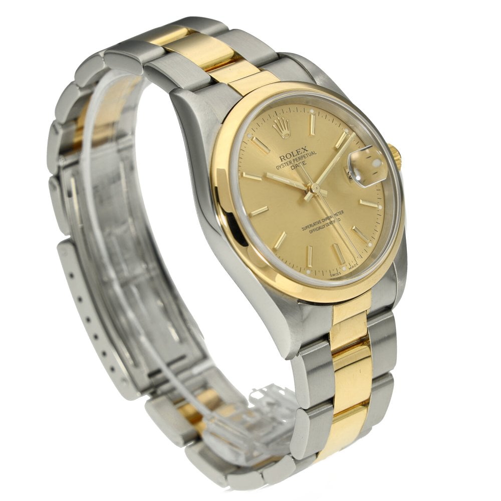 Date 15203 - Mens Watch - Gold Dial - 34mm - 2003