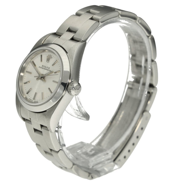 Oyster Perpetual 76080 - Ladies Watch - Silver Dial - 2001