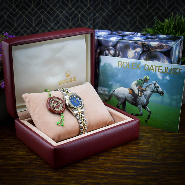 Datejust 69173 - Ladies Watch - Blue Diamond Dial - 1998