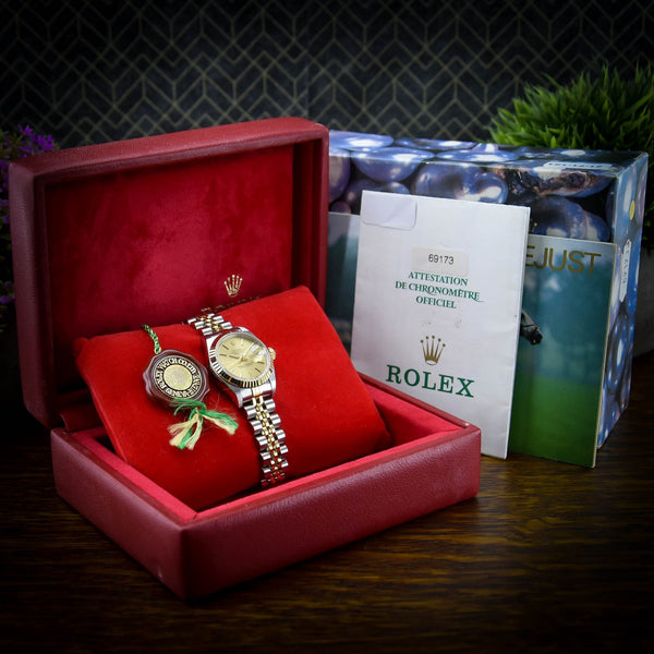 Datejust 69173 - Ladies Watch - Gold Dial - 26mm - 1997