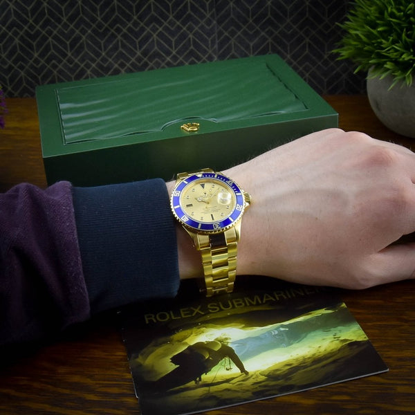 Submariner 16808 - Mens Watch - Gold Dial - 1988
