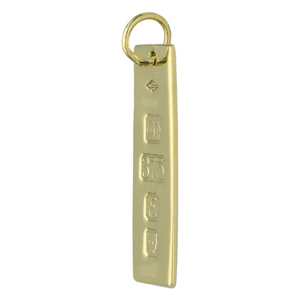 9ct Yellow Gold Ingot Pendant - 3.1g