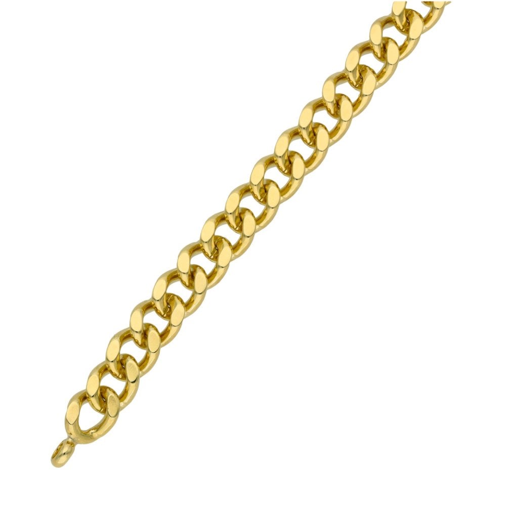9ct Yellow Gold 8" Curb Bracelet - 32.2g