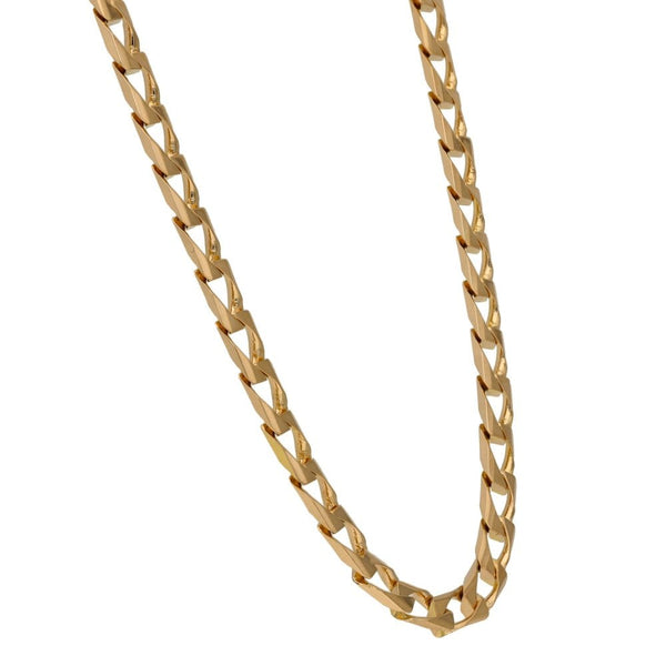 9ct Rose Gold 22" Open Link Curb Chain - 34.0g
