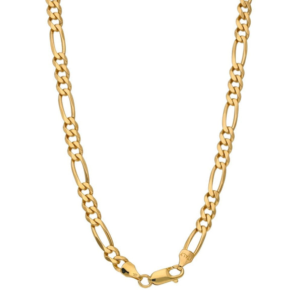 9ct Yellow Gold Figaro Chain - 20" - 16.2g