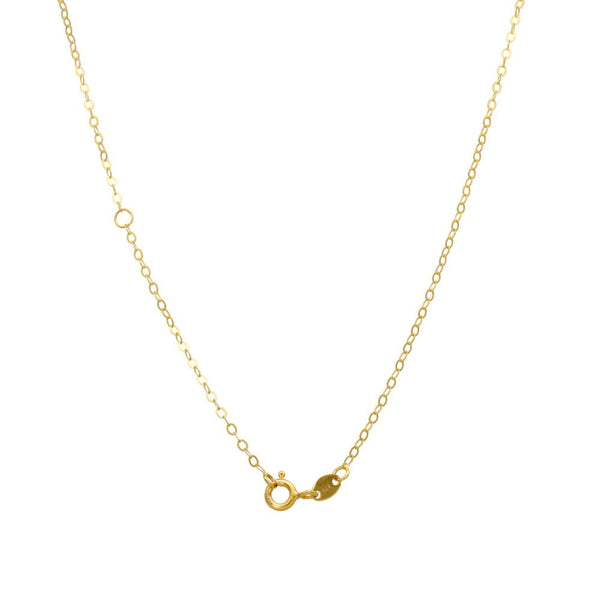 Ladies 9ct Yellow Gold Hollow Graduated Curb Chain 18" Necklace