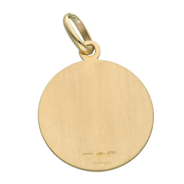 9ct Yellow Gold Madonna Pendant - 4.4g