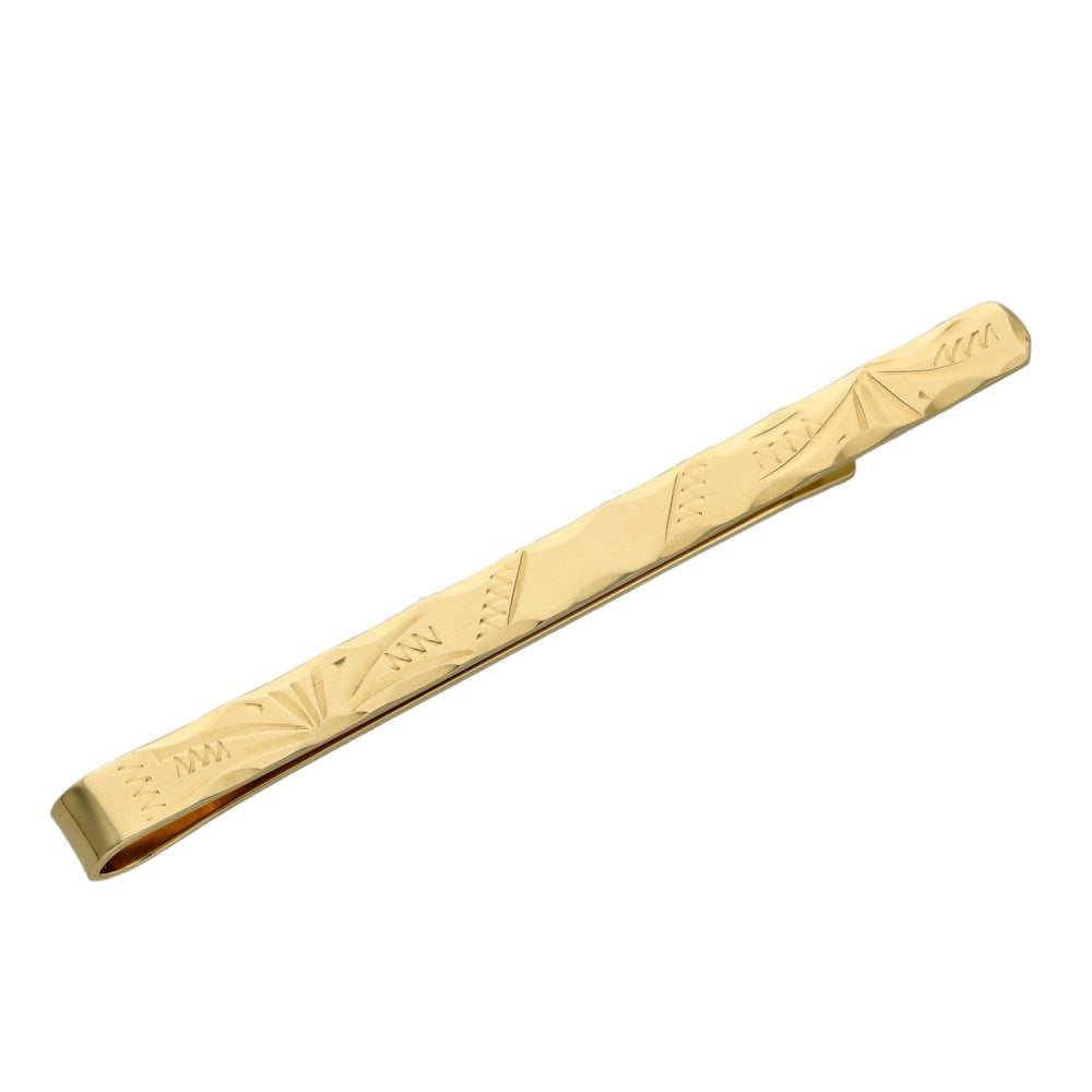 Gents 9ct Yellow Gold Tie Slide - 2.8g