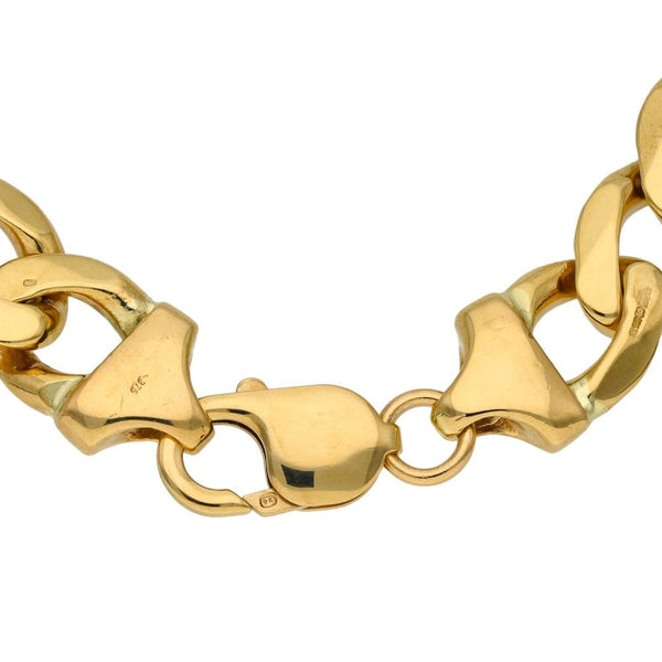 Gents 9ct Yellow Gold Curb Chain - 24" - 138.5g