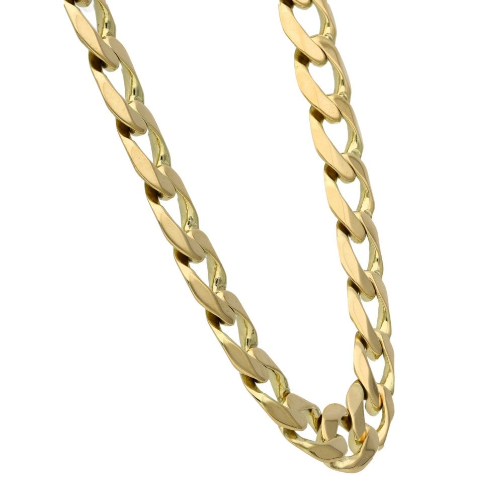 9ct Yellow Gold 22" Curb Chain - 82.7g