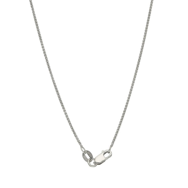 18ct White Gold Round Brilliant Diamond Pendant & Chain - 0.32ct