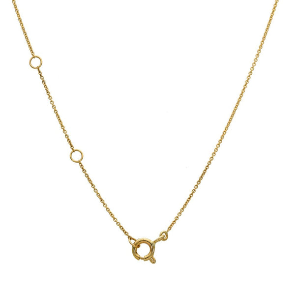 9ct Yellow Gold Diamond Wing Pendant & Necklace - 16/18" - 1.7g