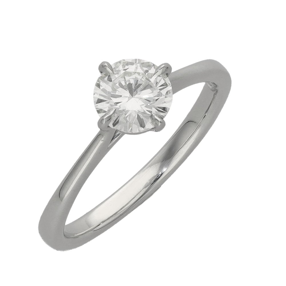 Ladies Platinum Certified Diamond Solitaire Engagement Ring