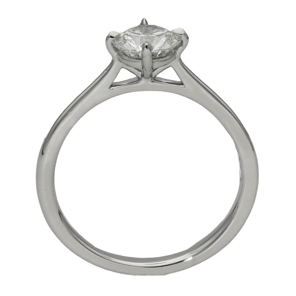 Ladies Platinum Certified Diamond Solitaire Engagement Ring