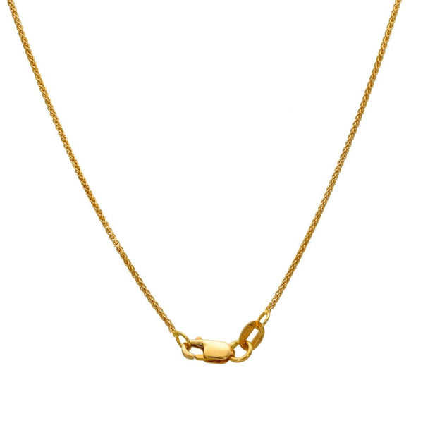 1.02ct Yellow Gold Certified Diamond Pendant & Chain - D/ VVS2