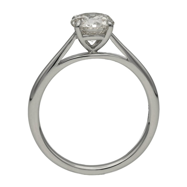Ladies Platinum Certified Diamond Solitaire Engagement Ring
