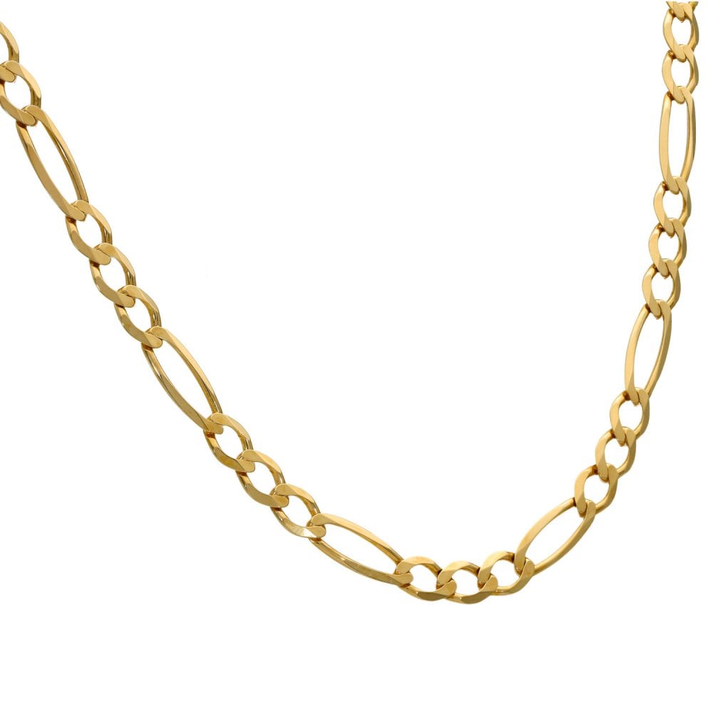 9ct Yellow Gold Figaro Chain - 16" - 7.1g