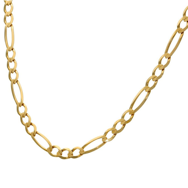 9ct Yellow Gold Figaro Chain - 16" - 7.1g