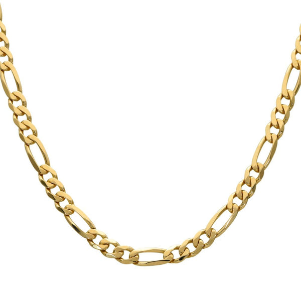 9ct Yellow Gold Figaro Chain - 24" - 16.8g