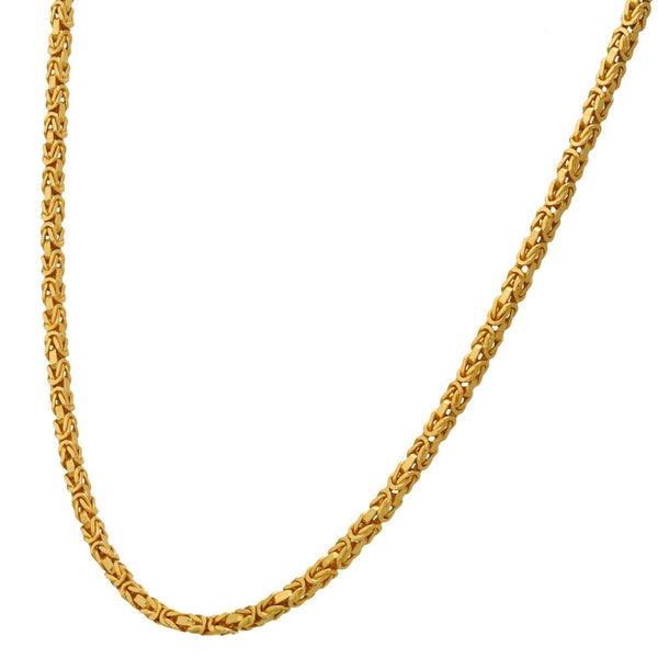 9ct Yellow Gold 18" Byzantine Chain - 12.7g