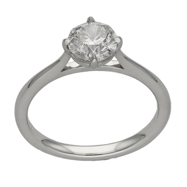 Ladies Platinum Certified Diamond Solitaire Engagement Ring