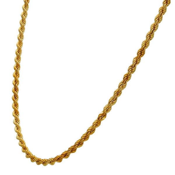 9ct Yellow Gold 16" Rope Chain - 2.7g