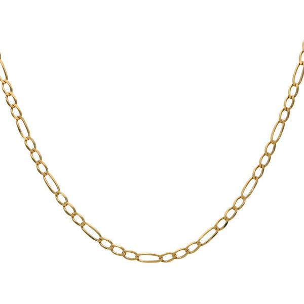 9ct Yellow Gold 18" Figaro Chain - 2.4g