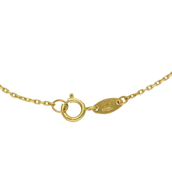 9ct Yellow Gold Bee Motif Trace Bracelet - 7" - 1.9g