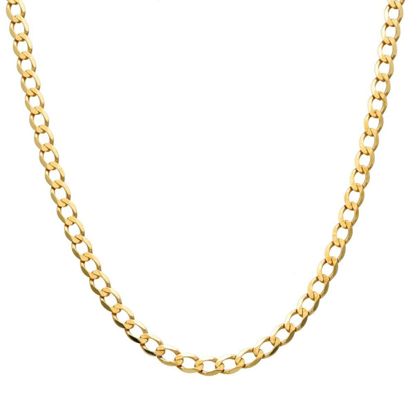 9ct Yellow Gold 20" Flat Curb Chain - 8.6g