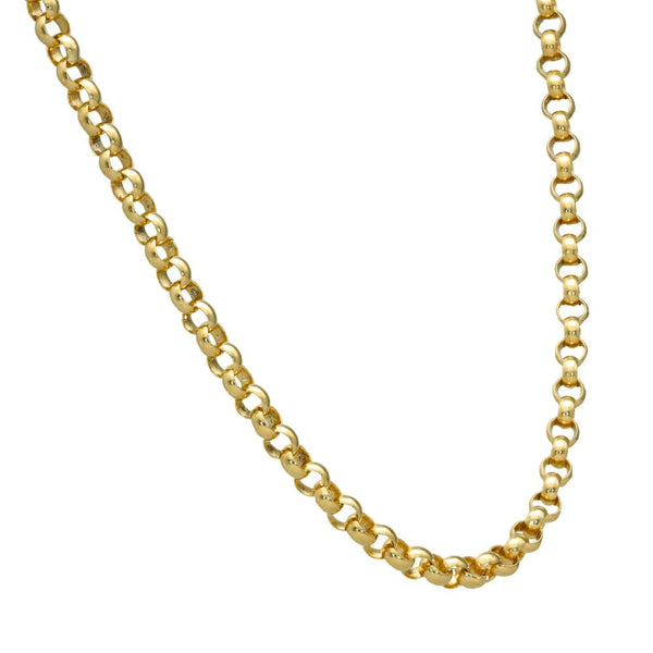 9ct Yellow Gold Belcher Chain - 18" - 17.7g
