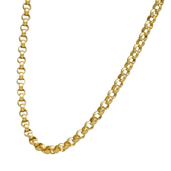 9ct Yellow Gold Belcher Chain - 18" - 17.7g